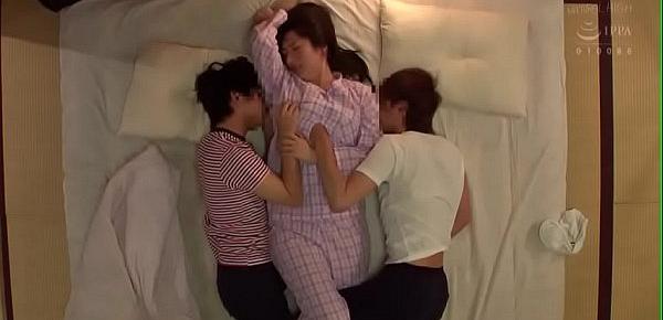 Beautiful japanese aunt gets fucked by two nephews